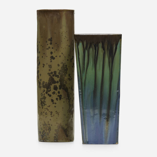 Fulper Pottery. Vases, set of