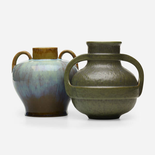 Fulper Pottery. Vases, set of