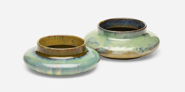 Fulper Pottery. Vases, set of