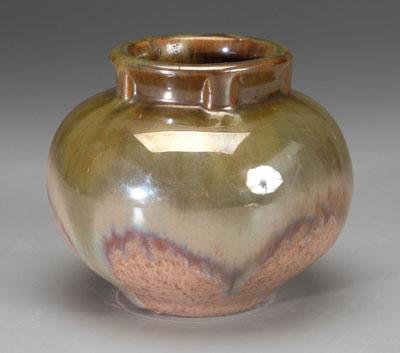 Fulper vase, globular form with