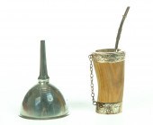 FUNNEL AND DRINKING CUP.  Engl