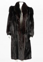 FUR COATno maker's label; mono