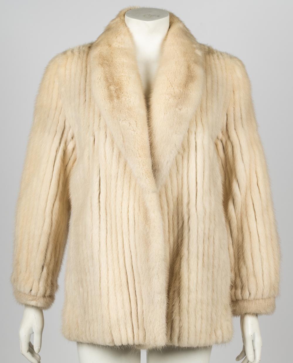 FUR JACKETwith label "Evan's Furs /