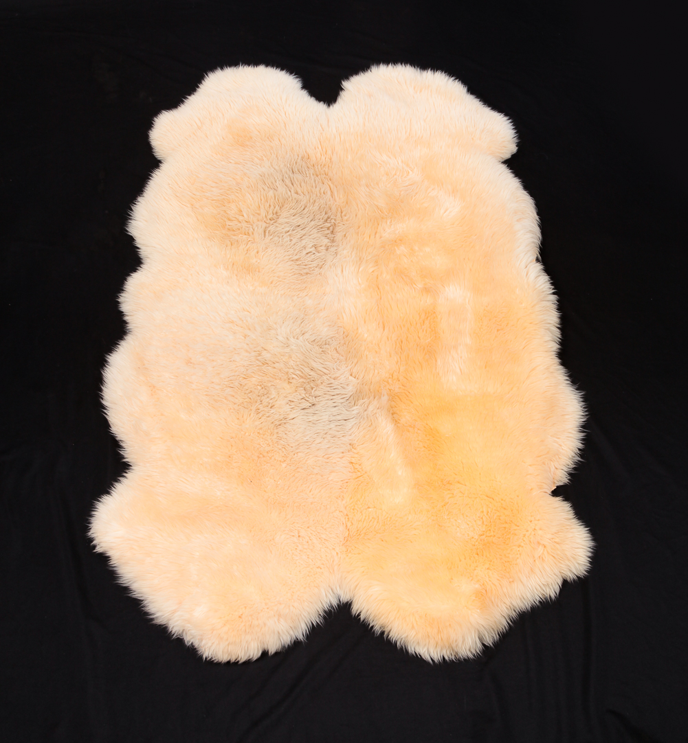 FUR THROW RUG. Late 20th century.