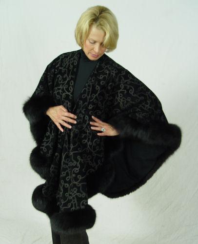 FUR TRIMMED ADRIENNE LANDAU