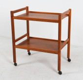 FURBO DANISH TEAK BAR CART C.