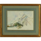 FURMAN FINCK, WATERCOLOR, 1983