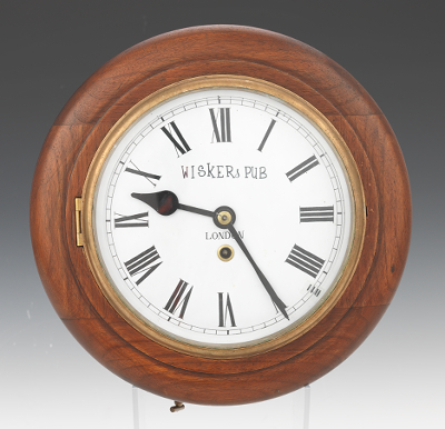 Fusee 1/2 Pub Clock Wooden pub