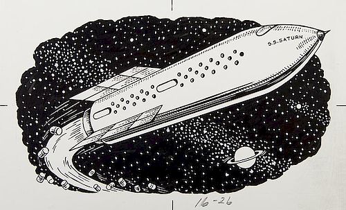 FUTURISTIC ROCKET SHIP S.S.