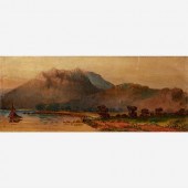 F.Z. SHEDD LANDSCAPE (1886 OIL