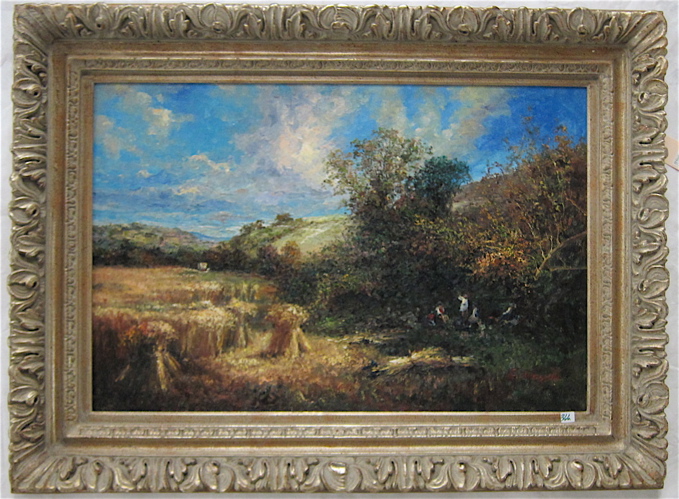 G. BASSATO OIL/ACRYLIC ON CANVAS.