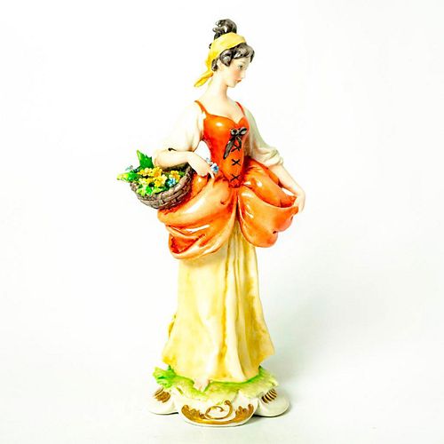 G CALLE FIGURINE, WOMAN WITH BASKET