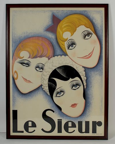 G. DEDIEU, 20TH C., LE SIEUR, COLOR