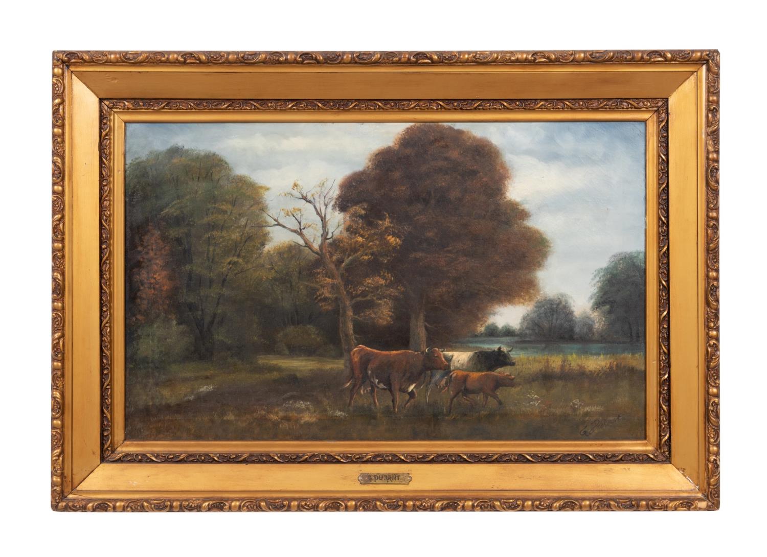 G. DURANT "COWS IN PASTURE"