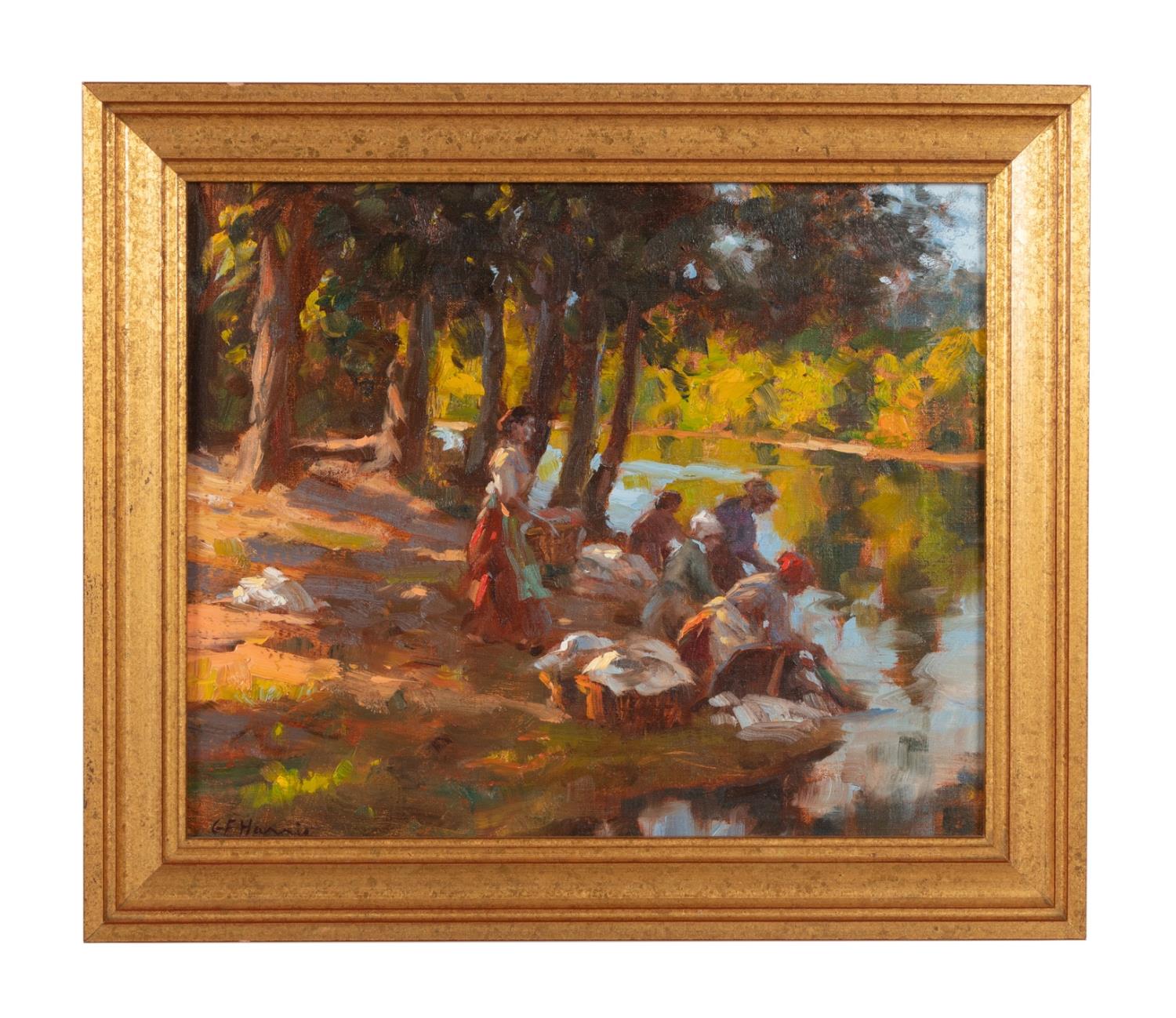 G. F. HARRIS "FRENCH WASHWOMEN"