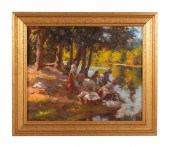 G. F. HARRIS "FRENCH WASHWOMEN
