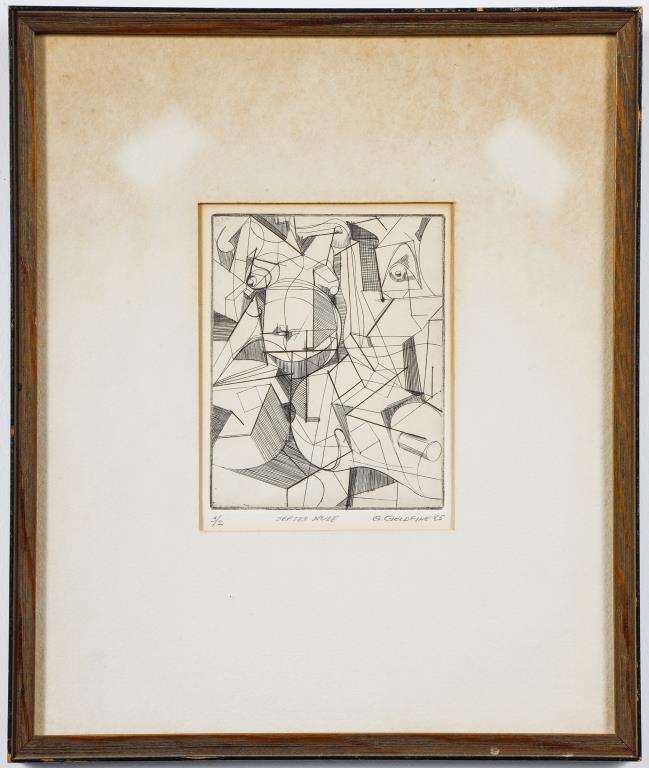 G. GOLDFINE "SEATED NUDE"
