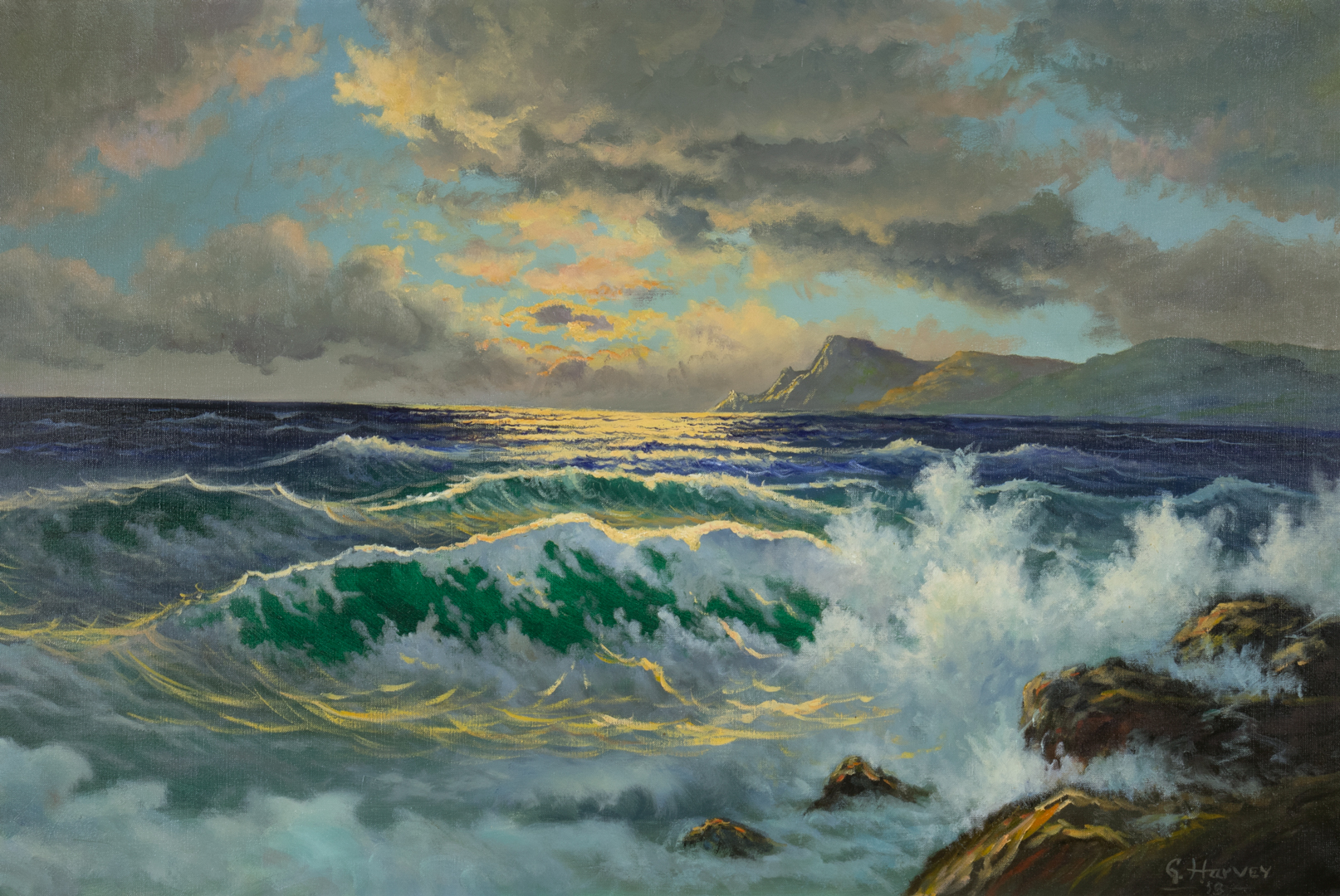 G. HARVEY (1933-2017), OCEAN AND