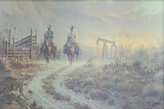 G. HARVEY LIMITED PRINT 'RANCHING