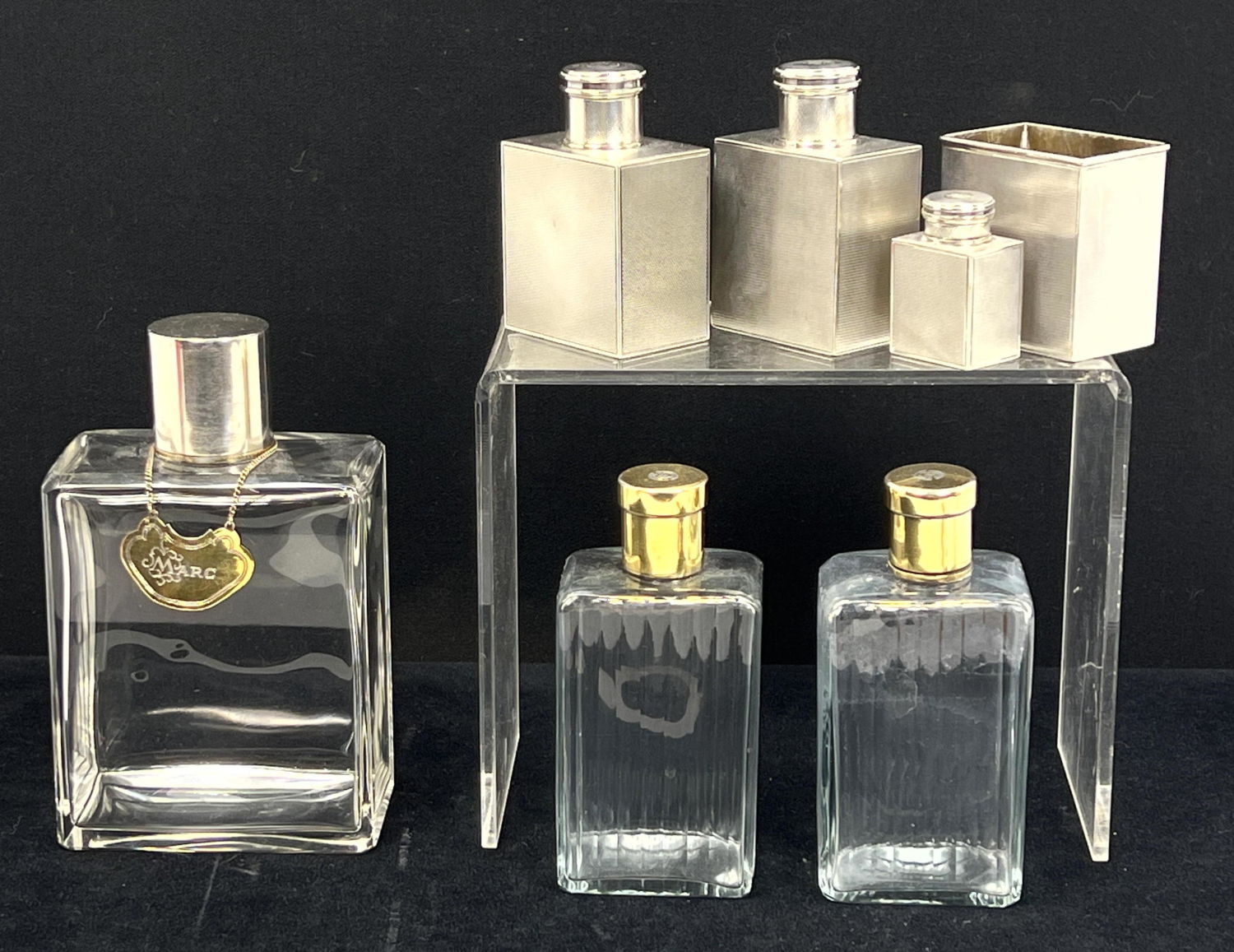 G. KELLER Paris Vanity Set. Crystal