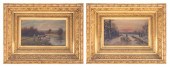 G. NASI, TWO COUNTRY LANDSCAPE