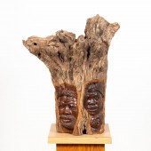 G. REZA CARVED DRIFT WOOD FAMI
