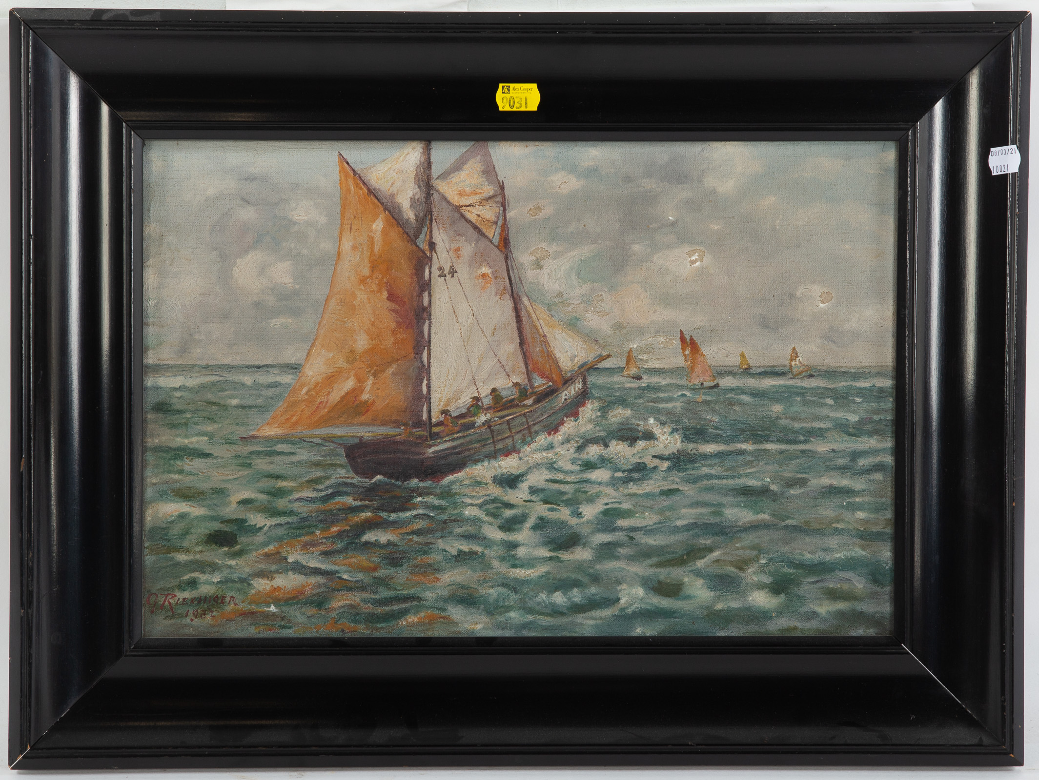 G. RIEKHIESER. SAILING VESSEL ON
