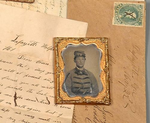 GA 9TH CSA AMBROTYPE R. CASSADY &