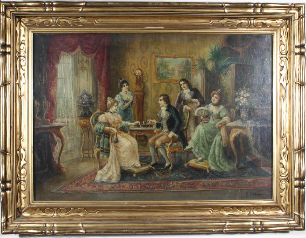 G.A. FOUCARD OIL ON CANVASG.A.