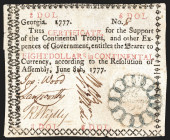 GA. JUNE 8, 1777 $8 CONGRESS 1