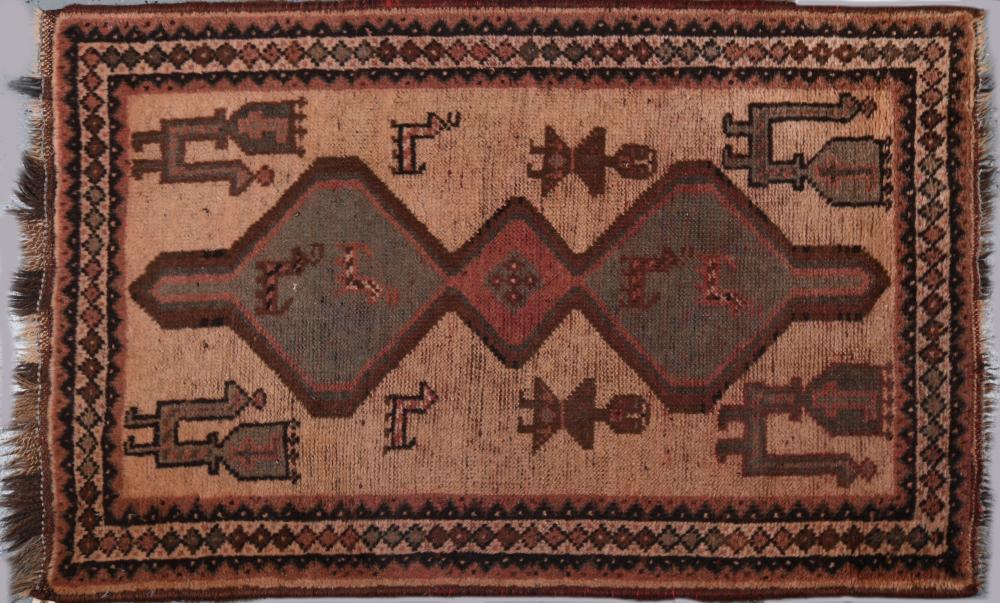GABBEH HAND KNOTTED WOOL SMALL