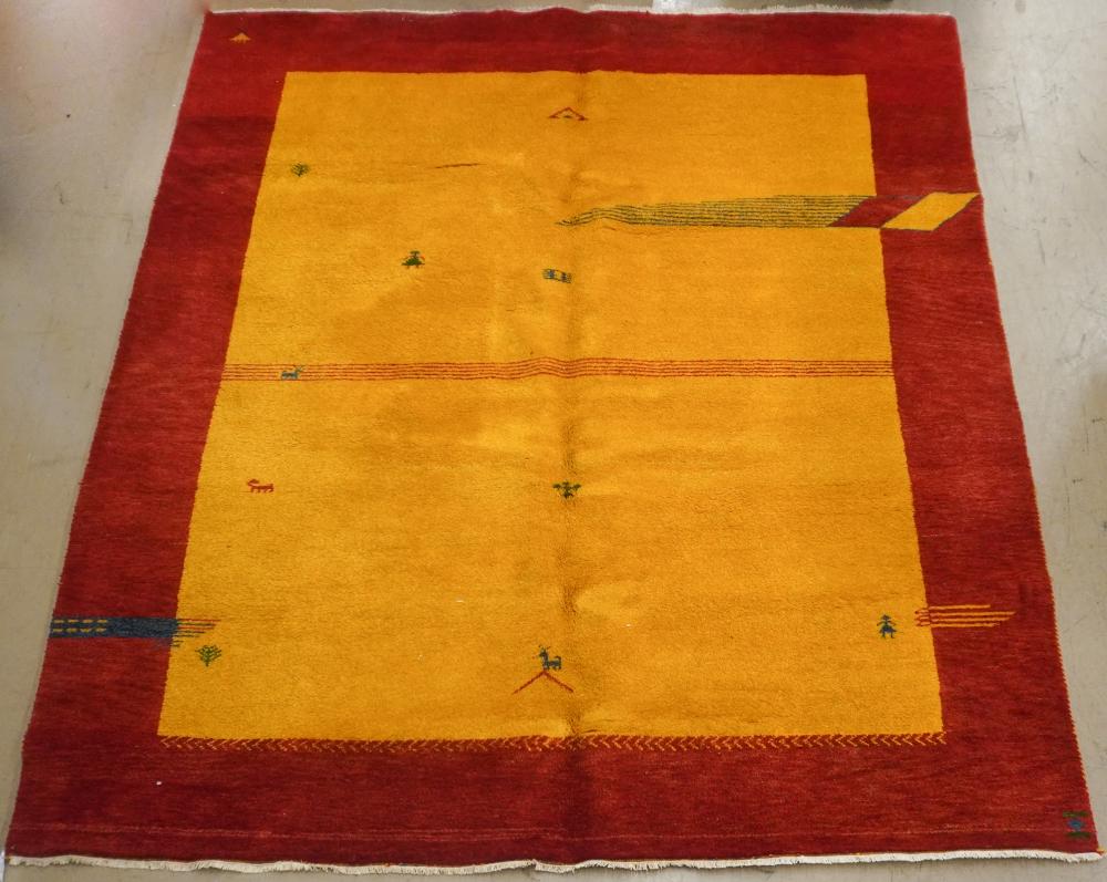 GABBEH RUG, 9 FT 11 IN X 8 FTGabbeh