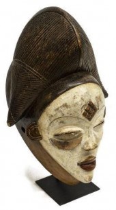 GABON AFRICA  CARVED HARDWOOD