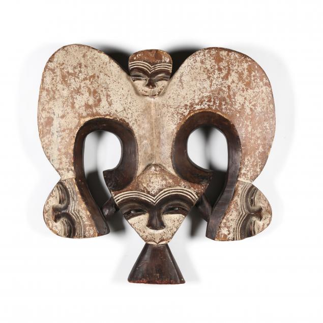 GABON, KWELE MASK WITH FOUR FACES