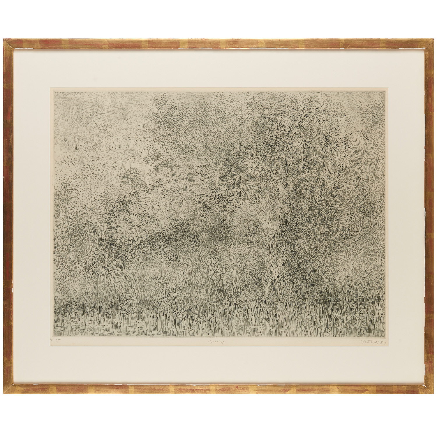 GABOR PETERDI, ETCHING Gabor