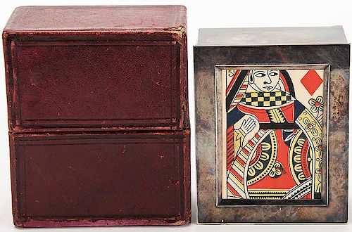 GAFFED FARO DEALING BOX.Gaffed Faro