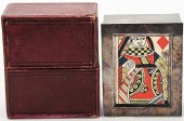 GAFFED FARO DEALING BOX.Gaffed
