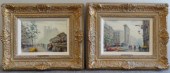 GAGNI Paul. Pair of O/C Parisi