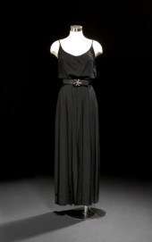 Galanos Evening Dress,  a blac