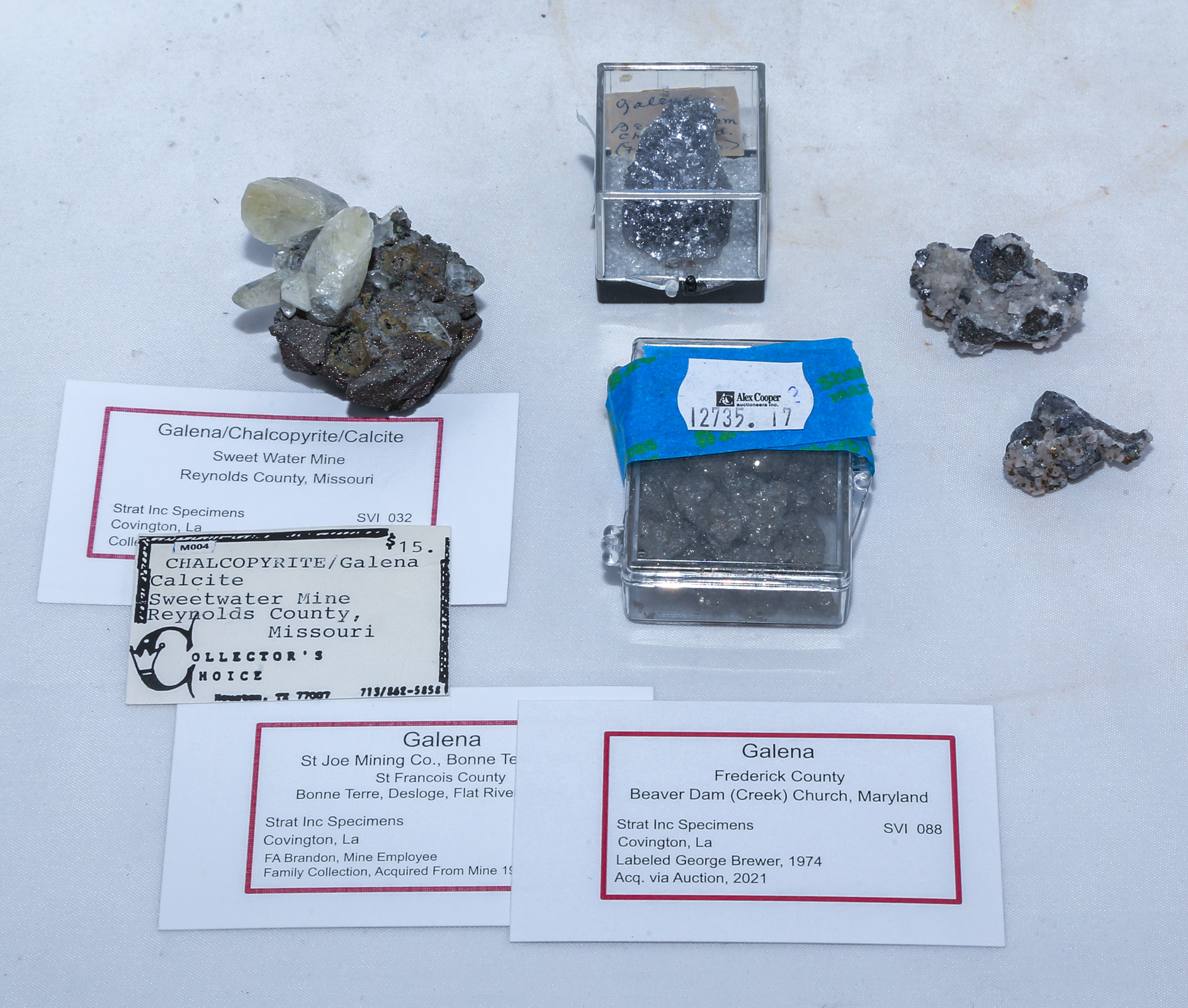 GALENA & OTHER MINERAL SPECIMENS