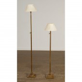GALERIE DES LAMPES, PAIR BRASS