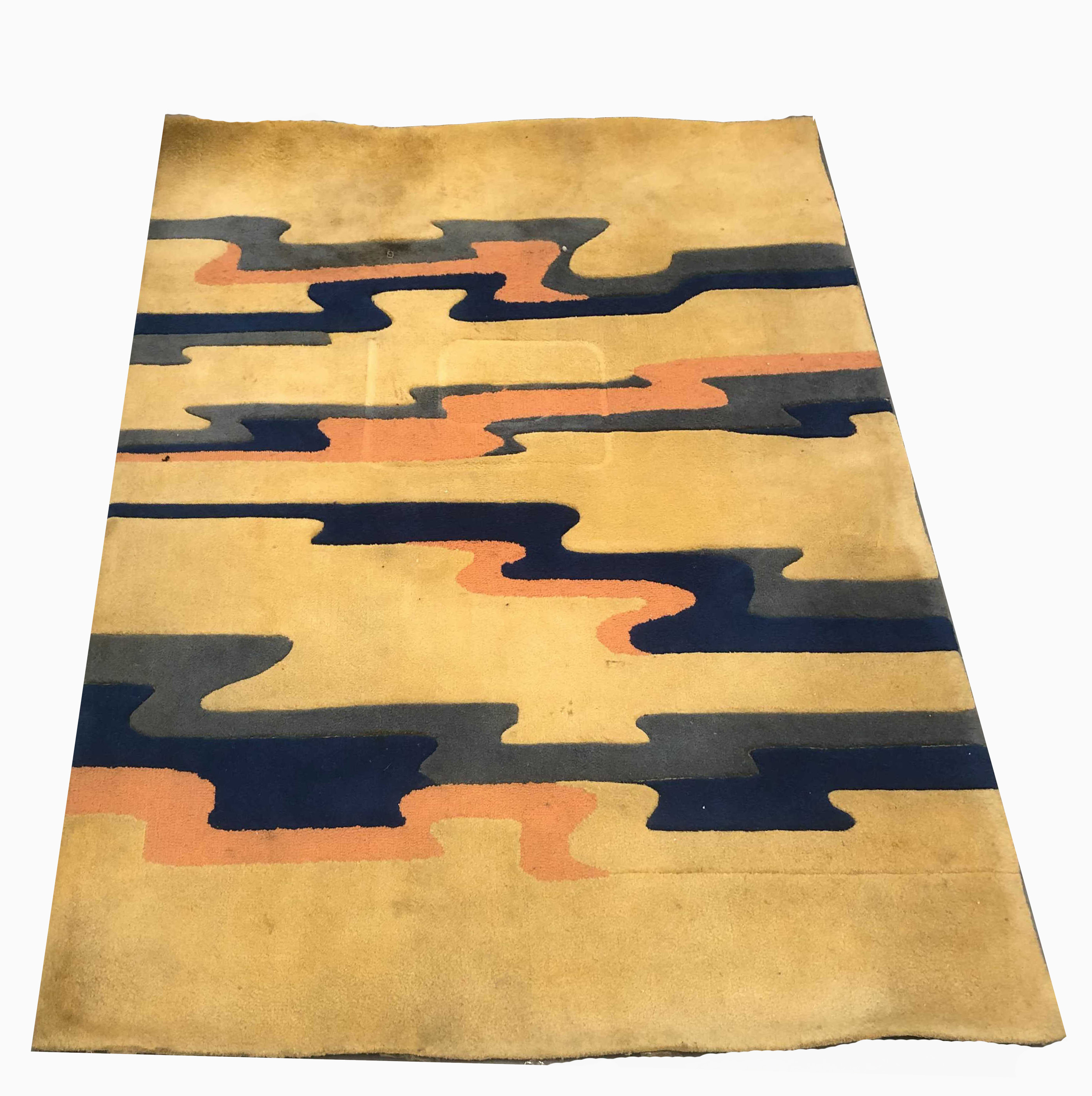 GALILEE ISRAELI ART DECO STYLE RUG,