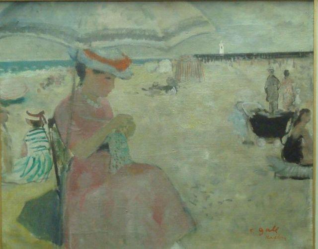 GALL, Francois. O/C of Honfleur