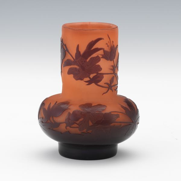 GALLE CAMEO CABINET VASE 4 ¼" x 3"