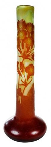 GALLE CAMEO CUT GLASS VASEFren