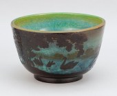 GALLÉ CAMEO GLASS FOOTED BOWL