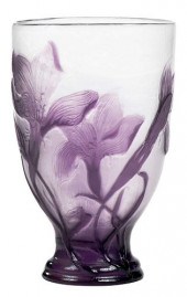 GALLE CAMEO GLASS IRIS VASEFre