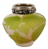 GALLE CAMEO GLASS JARsigned in