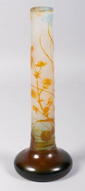 GALLE CAMEO GLASS STICK NECK V
