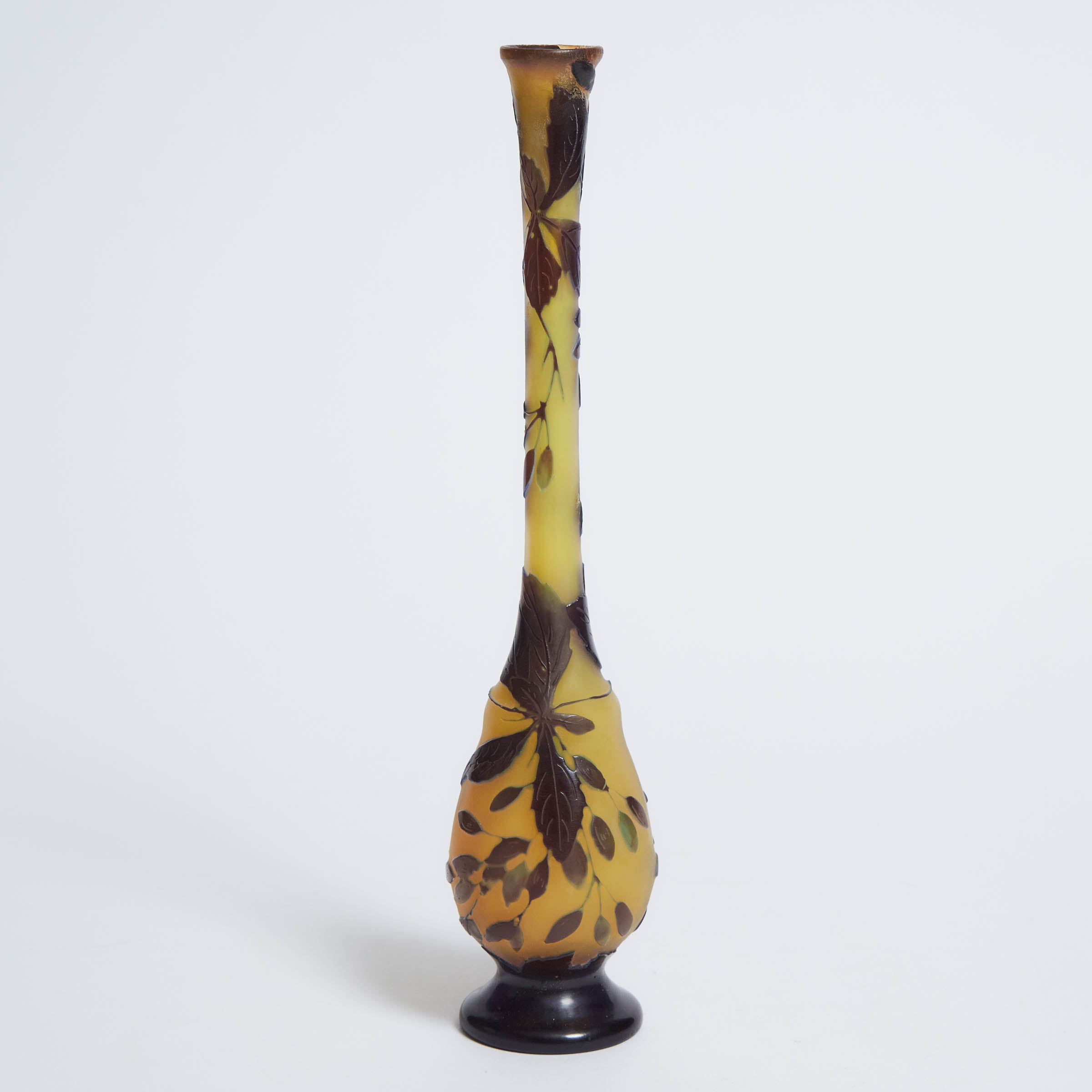 Gallé Cameo Glass Vase, c.1900  